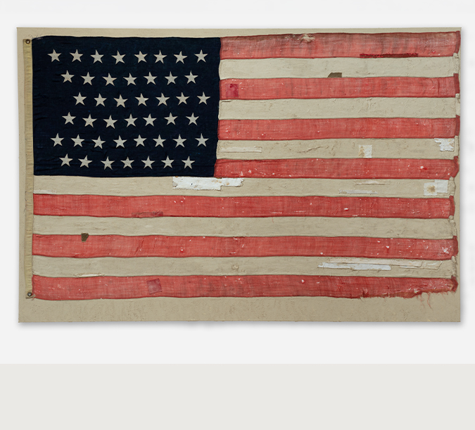 Painting Bandaged Flag